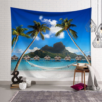 Tappezzeria tema spiaggia e palme