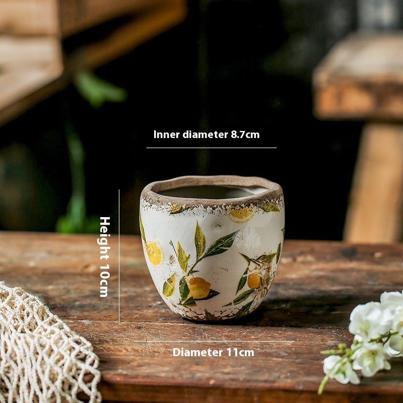 Vaso fiori ceramica retro