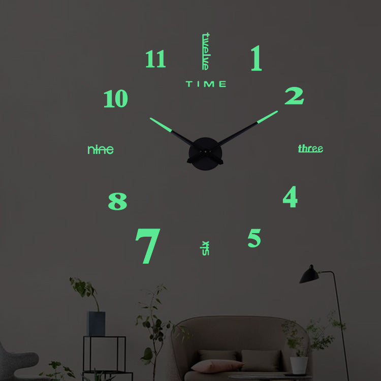 Orologio da parete Numeri romani neon