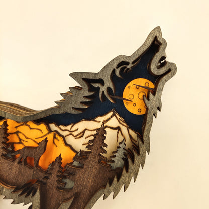 Scultura legno Natale