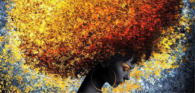 Quadro donna stile africano
