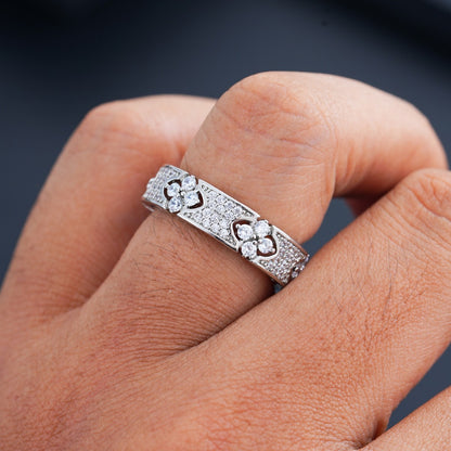 Anello Quadrifoglio brillante