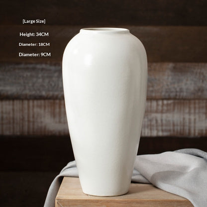 Vaso ceramica bianca stile nordico