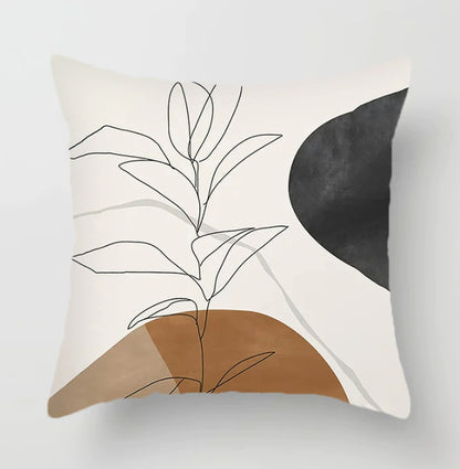 Cuscino marrone geometrico