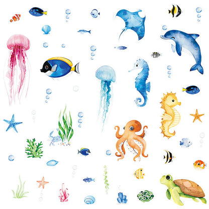 Poster Delfino cartoon estivo
