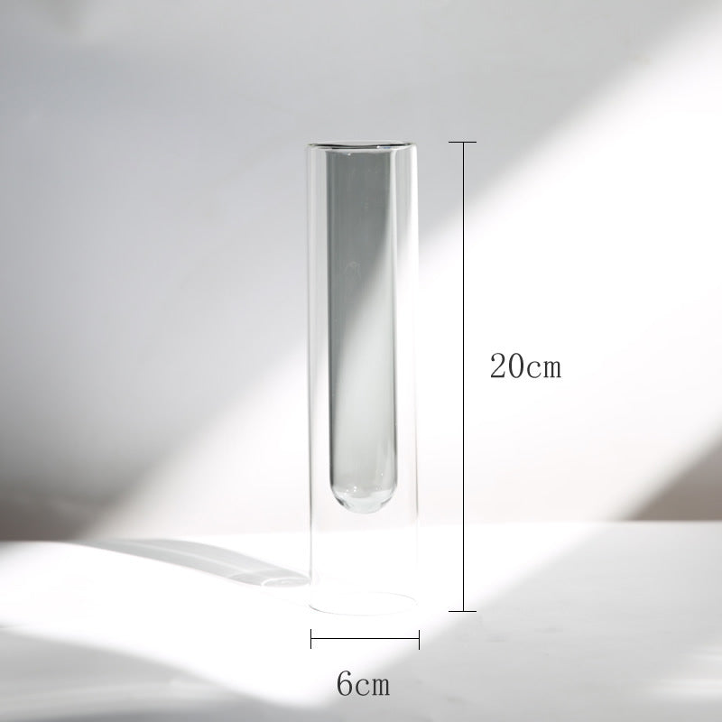 Vaso vetro nordico doppio strato