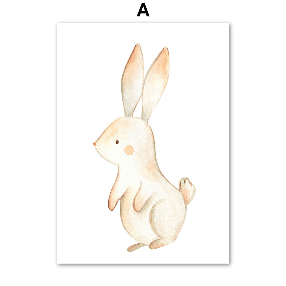 Quadro su tela Animali acquerello