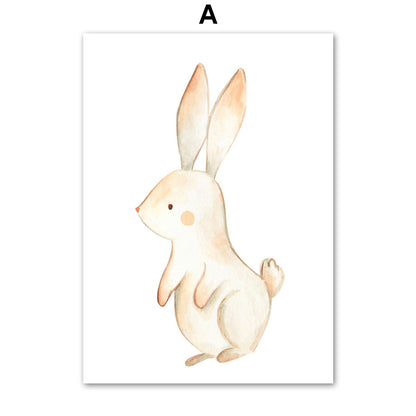 Quadro su tela Animali acquerello