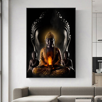 Quadro Buddha olio