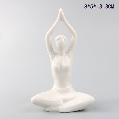 Scultura ragazza yoga