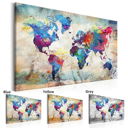 Quadro mappa del mondo