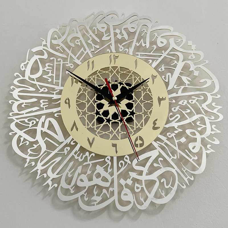 Orologio da parete Mappa legno incisa