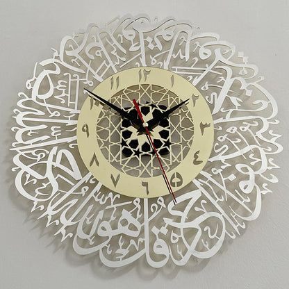 Orologio da parete Mappa legno incisa