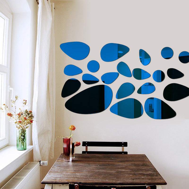 Specchio murale 3D pietre