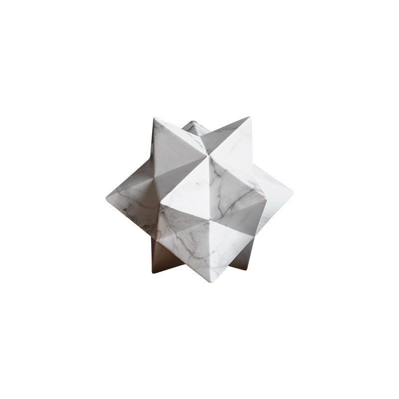 Stella geometrica in marmo