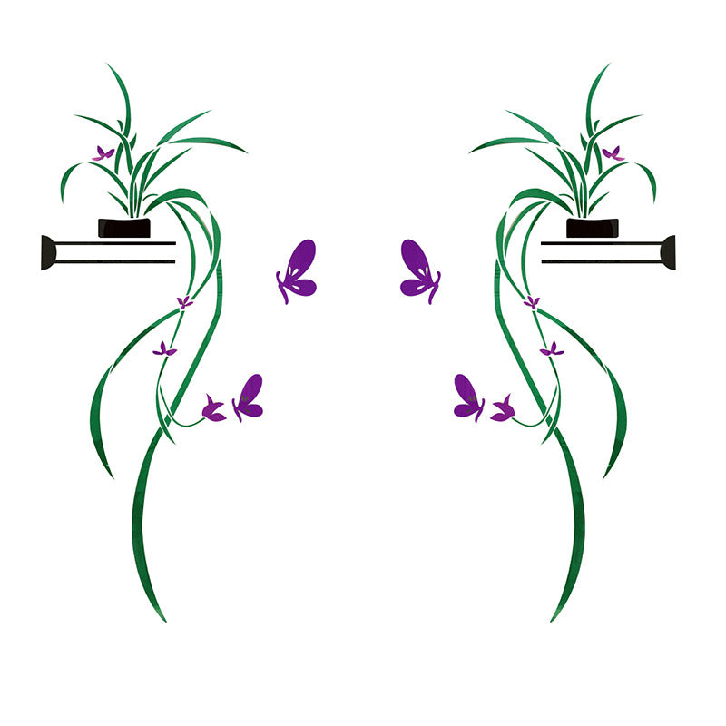 Adesivo Murale Orchidea 3D