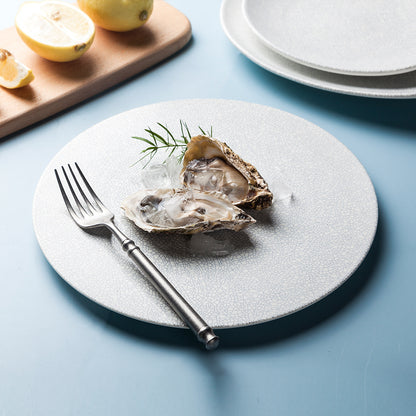 Piatto ceramica bianco opaco