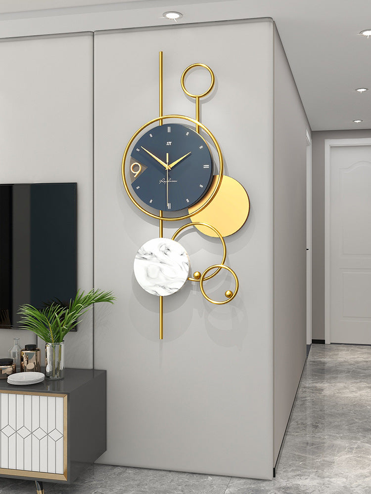 Orologio da parete Sfere geometriche oro