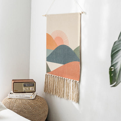 Tappezzeria cotone lino con nappine