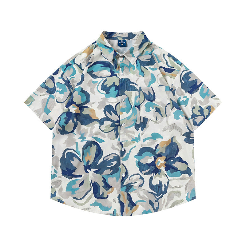 Camicia uomo stampa fiori