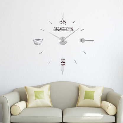 Orologio da parete Decal strumenti barbiere