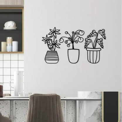Decorazione Ferro Forma Vaso