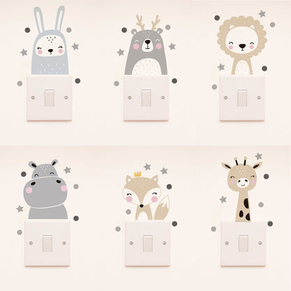 Adesivo murale animali nordici