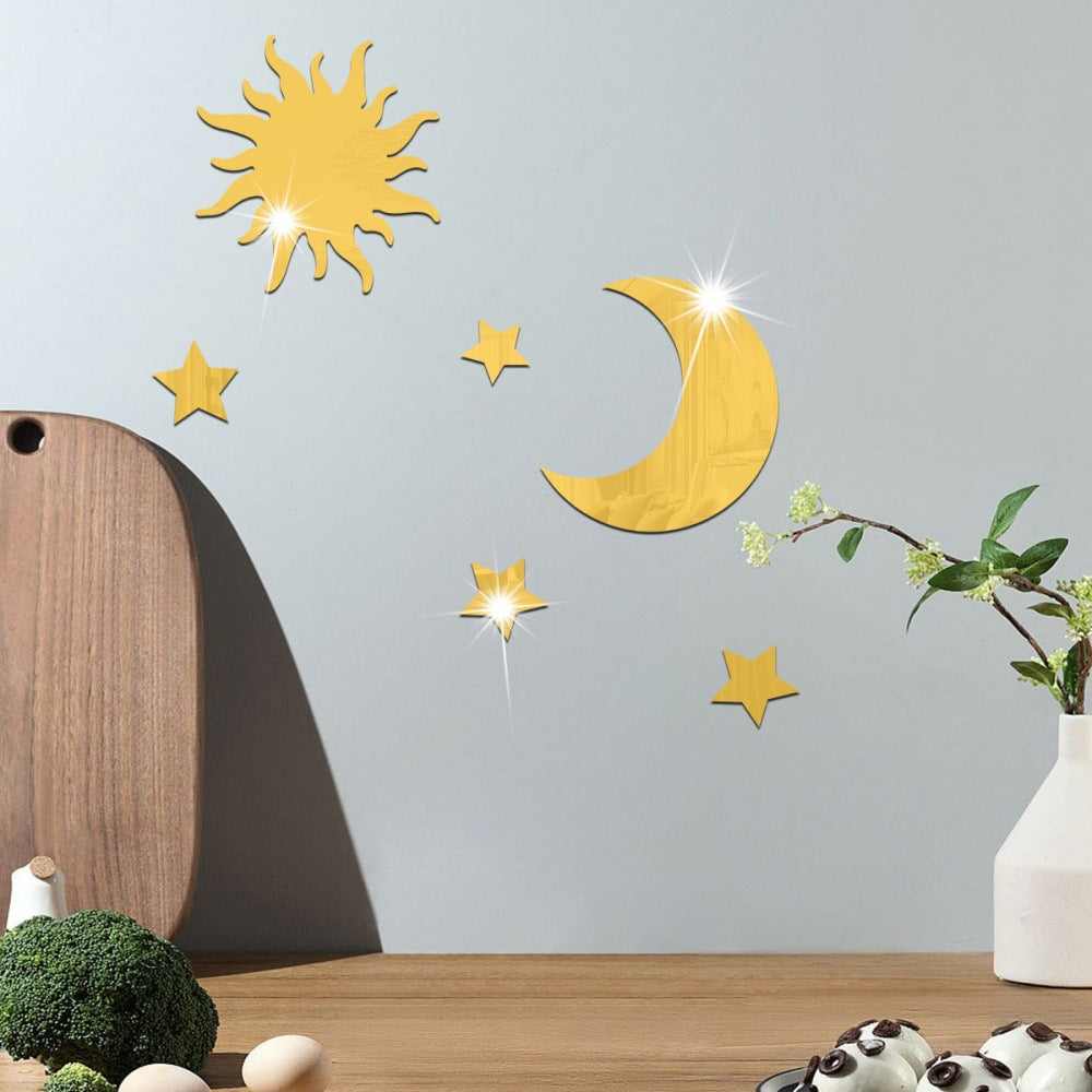 Adesivo stella e luna 3D