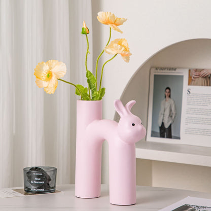 Vaso ceramica color crema