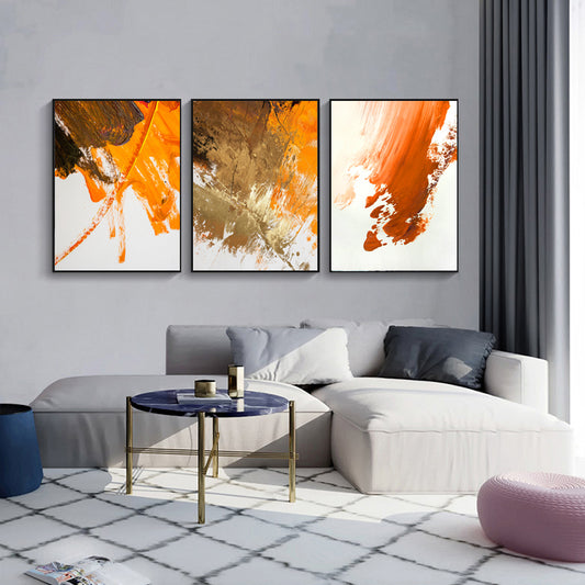 Quadro su tela Forme astratte arancioni