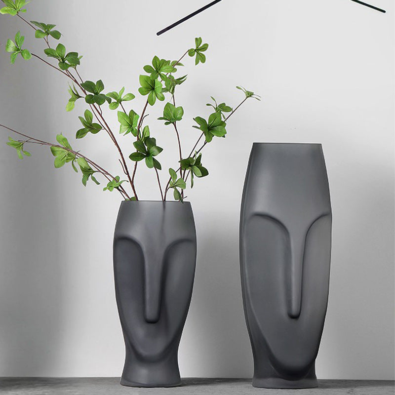 Vaso volto astratto