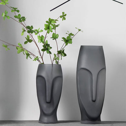 Vaso volto astratto