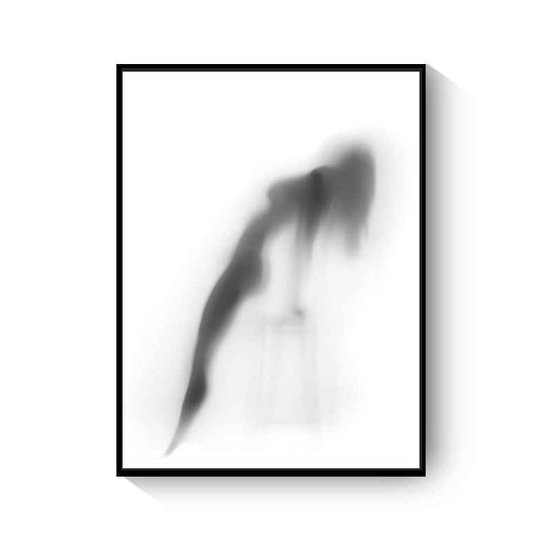 Quadro Astratto Bianco e Nero