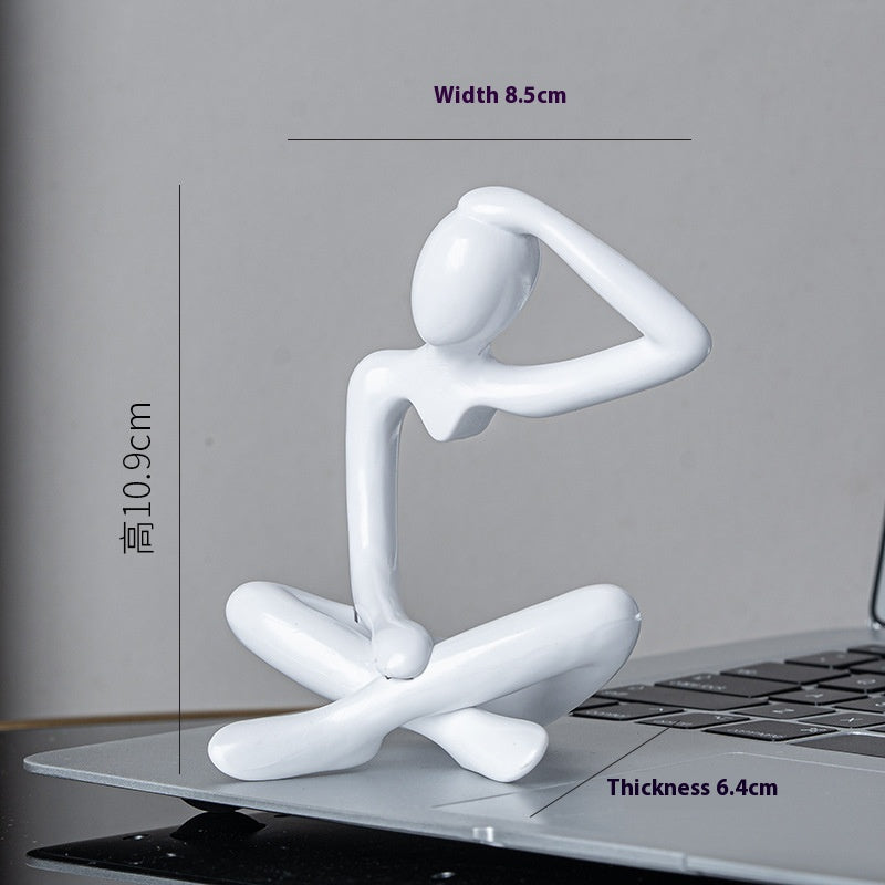 Scultura pensatore astratta