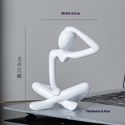 Scultura pensatore astratta