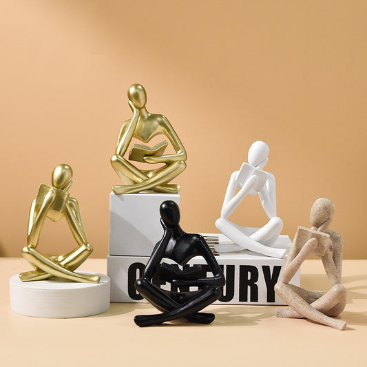 Figurine astratte colorate sedute