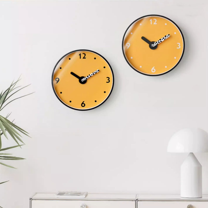 Orologio da parete Colore giallo pois