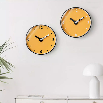 Orologio da parete Colore giallo pois