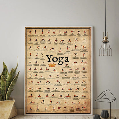 Poster Posa di yoga