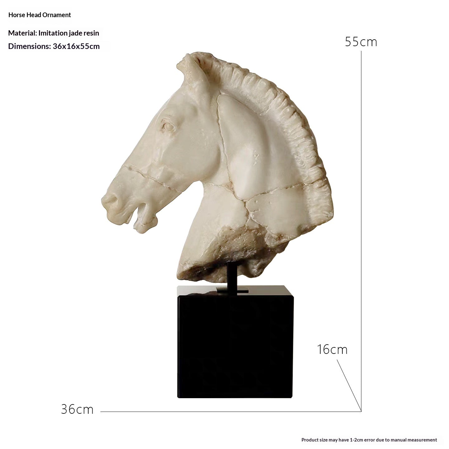 Scultura testa di cavallo