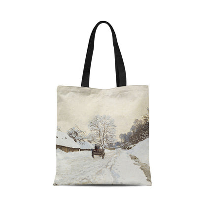 Borsa tela tramonto dipinto