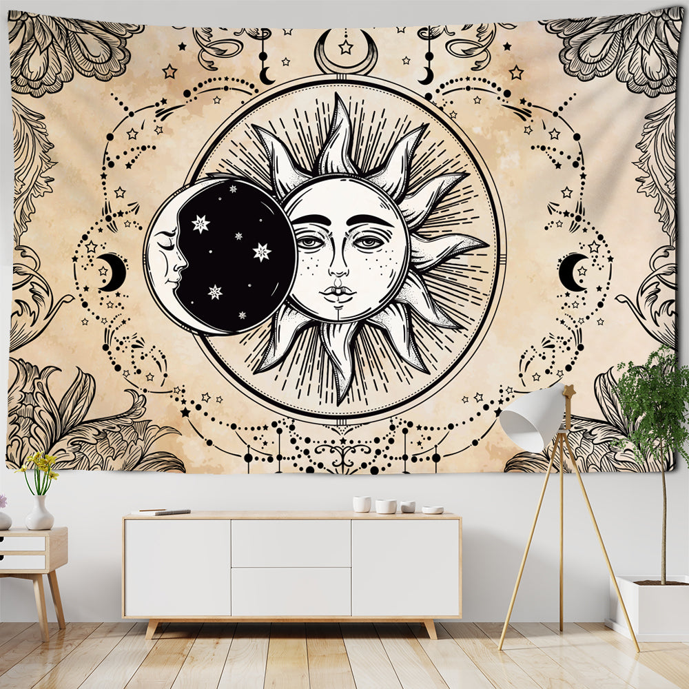 Arazzo Fasi Lunari e Fiori