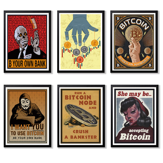 Adesivo murale Bitcoin