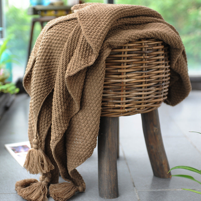 Coperta lana tricot