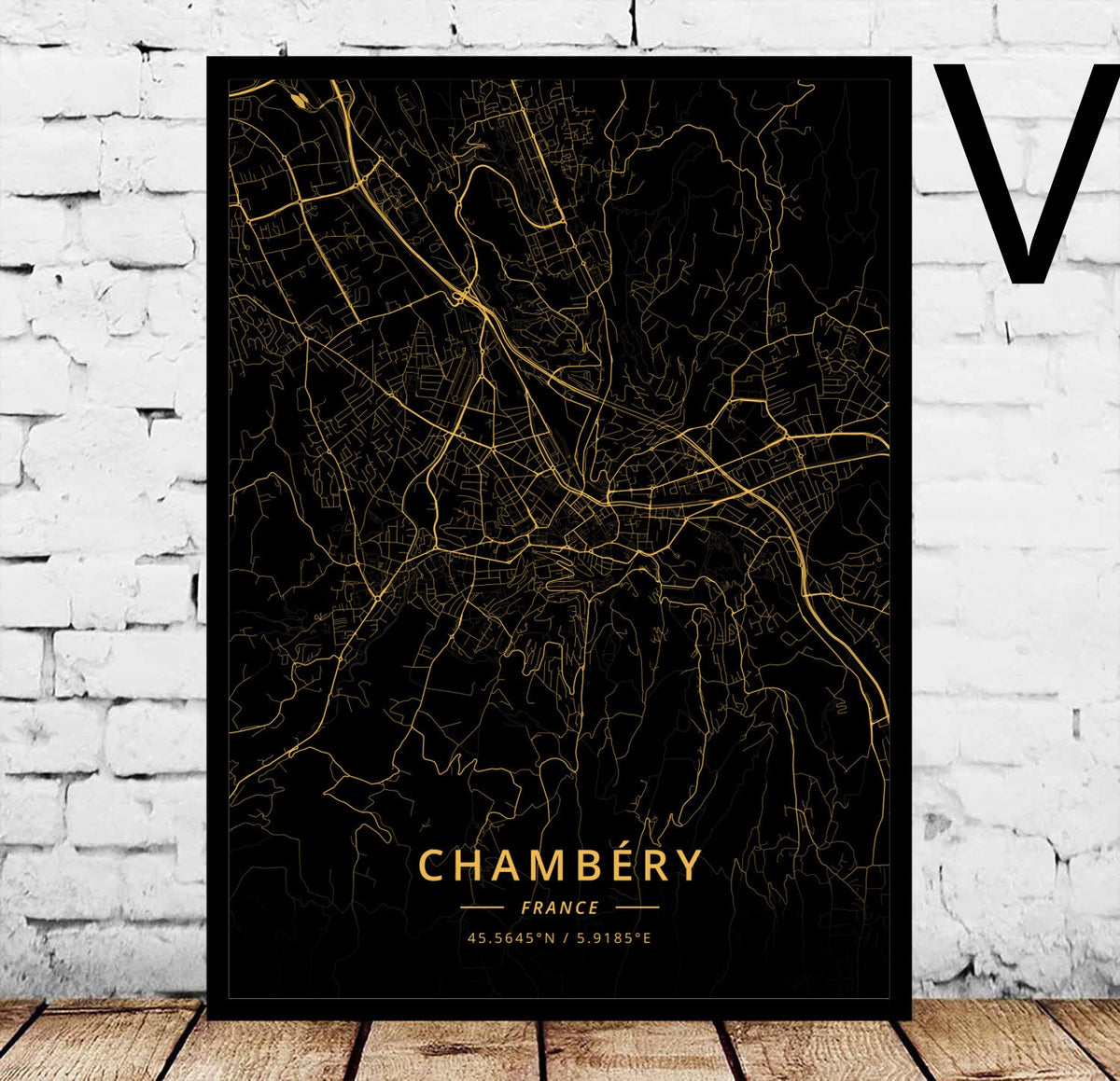 Poster Mappa di Angers