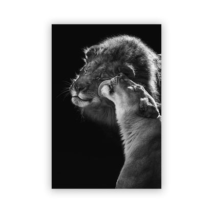 Tela animale bianco e nero