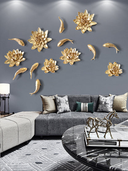 Decorazione fiori in rilievo