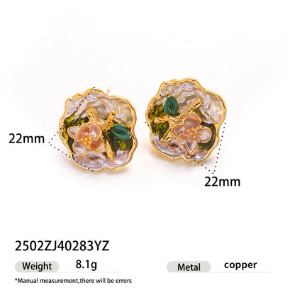 Orecchini sfumati multicolore