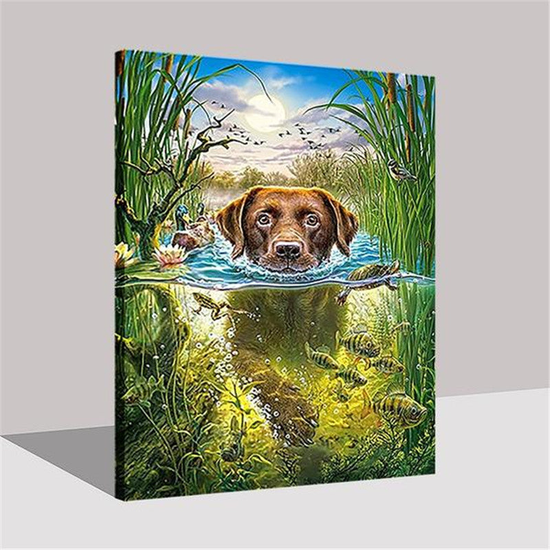 Quadro Cane Nuoto