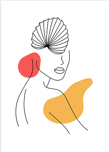 Poster silhouetta donna
